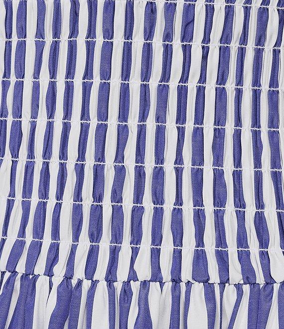 Gianni Bini Ellie Stripe Smocked Drop Waist Bubble Hem Dress Product Image