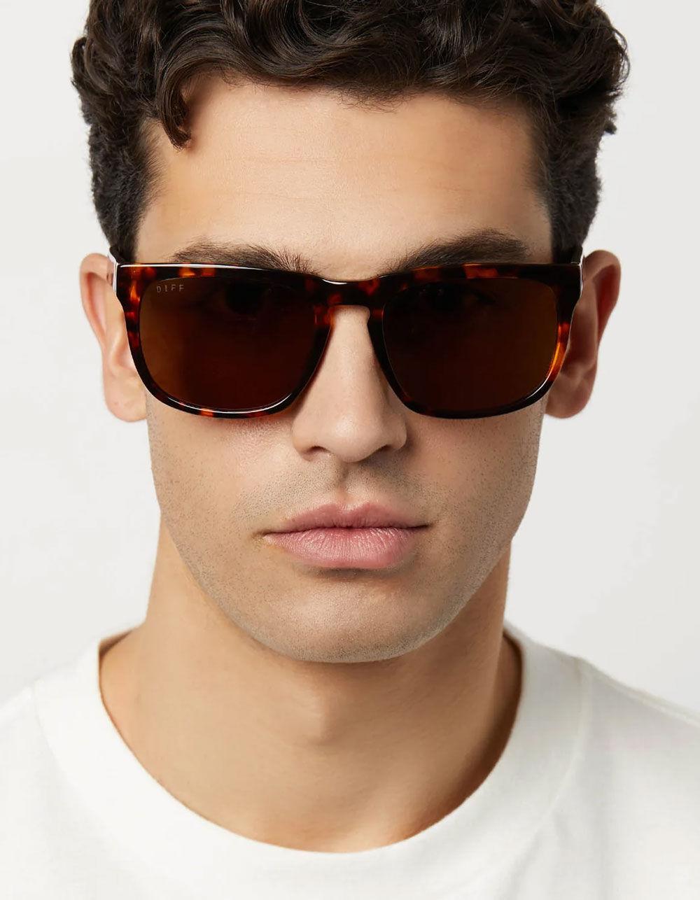 DIFF EYEWEAR Jake Polarized Sunglasses - TORTOISE Product Image