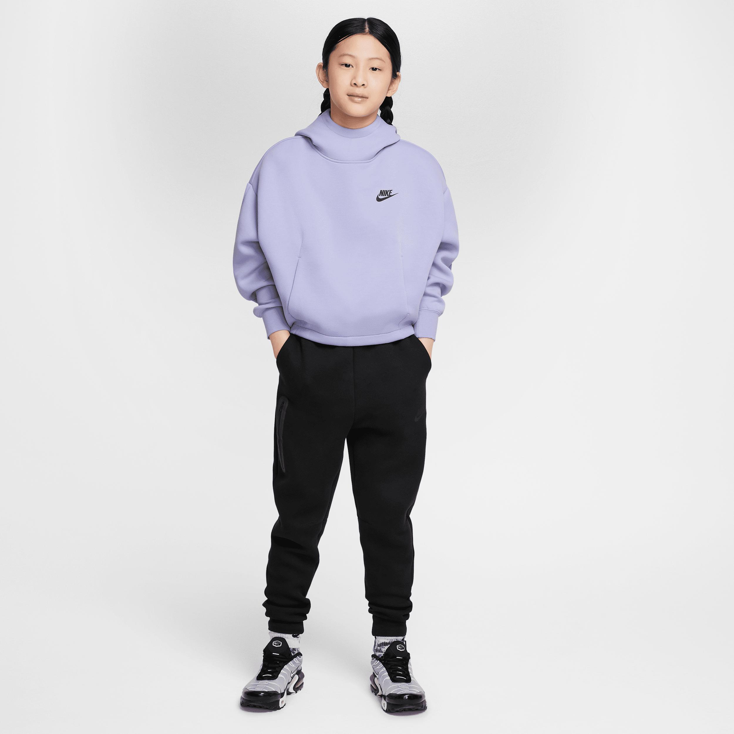 Unisex Nike Sportswear Tech Fleece Girls Oversized Hoodie | HF8188-533 Product Image