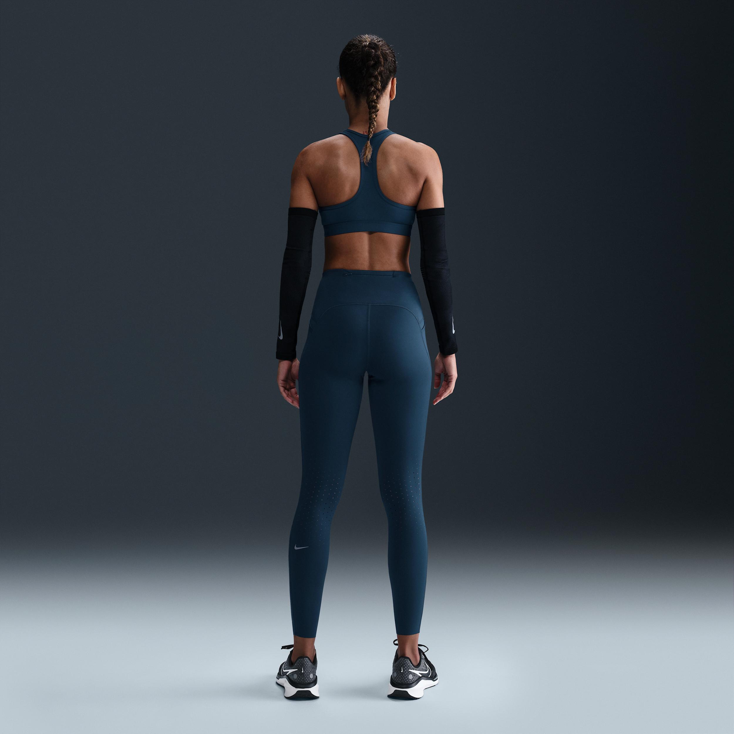 Nike Womens Swift High-Waisted 7/8 Running Leggings with Pockets | HJ2252-010 Product Image