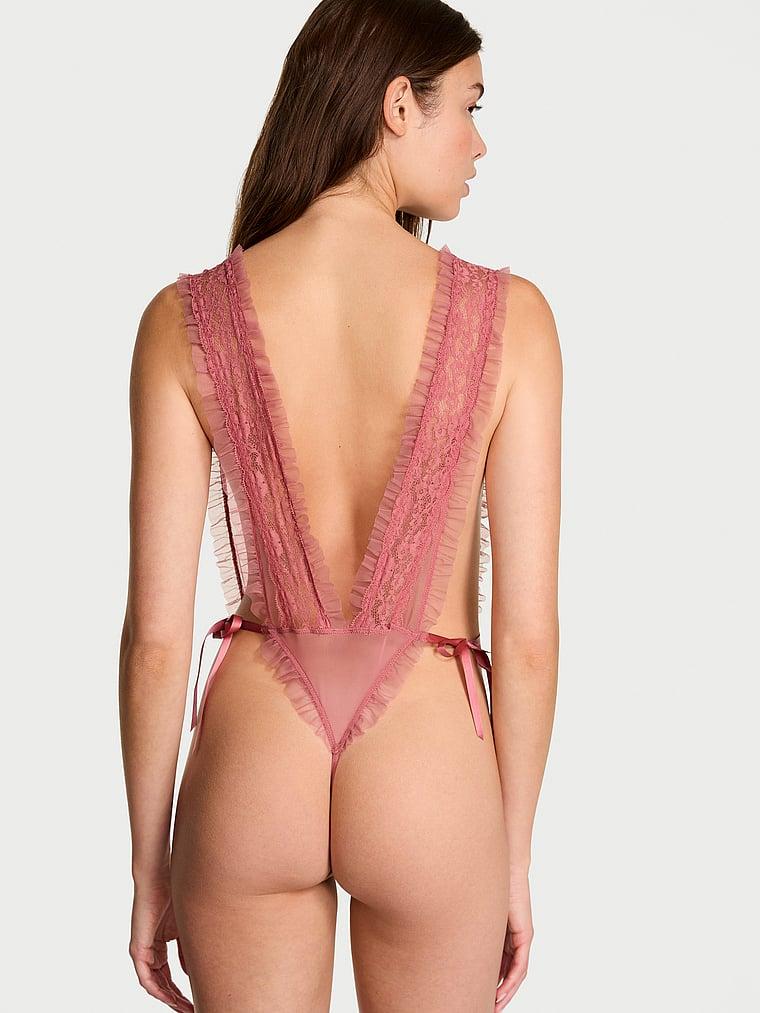 Dare to Dream Lace Sheer High-Leg Teddy Product Image