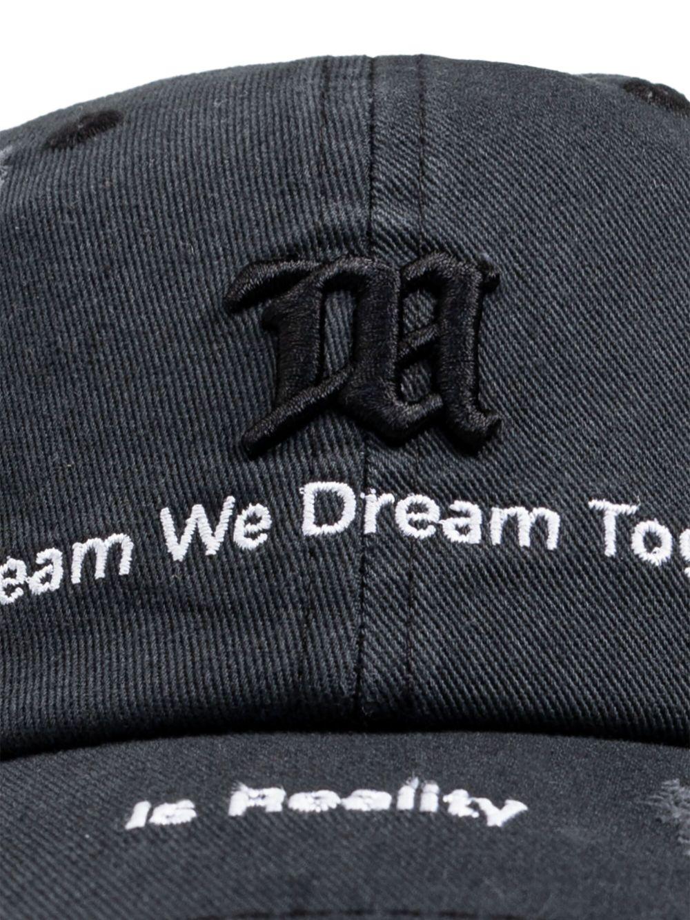 text-embroidered cap Product Image