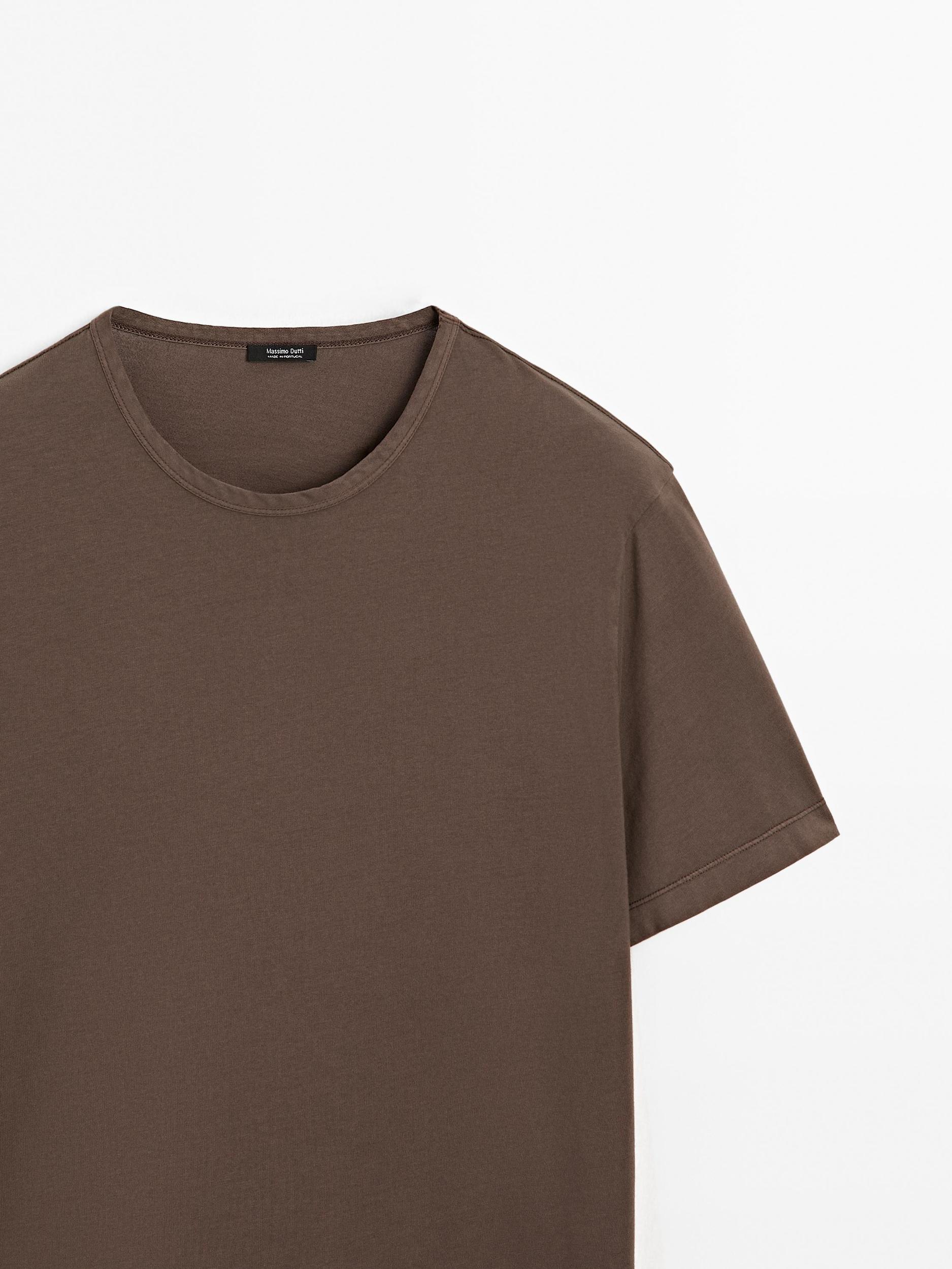 Distressed-effect short sleeve T-shirt Product Image