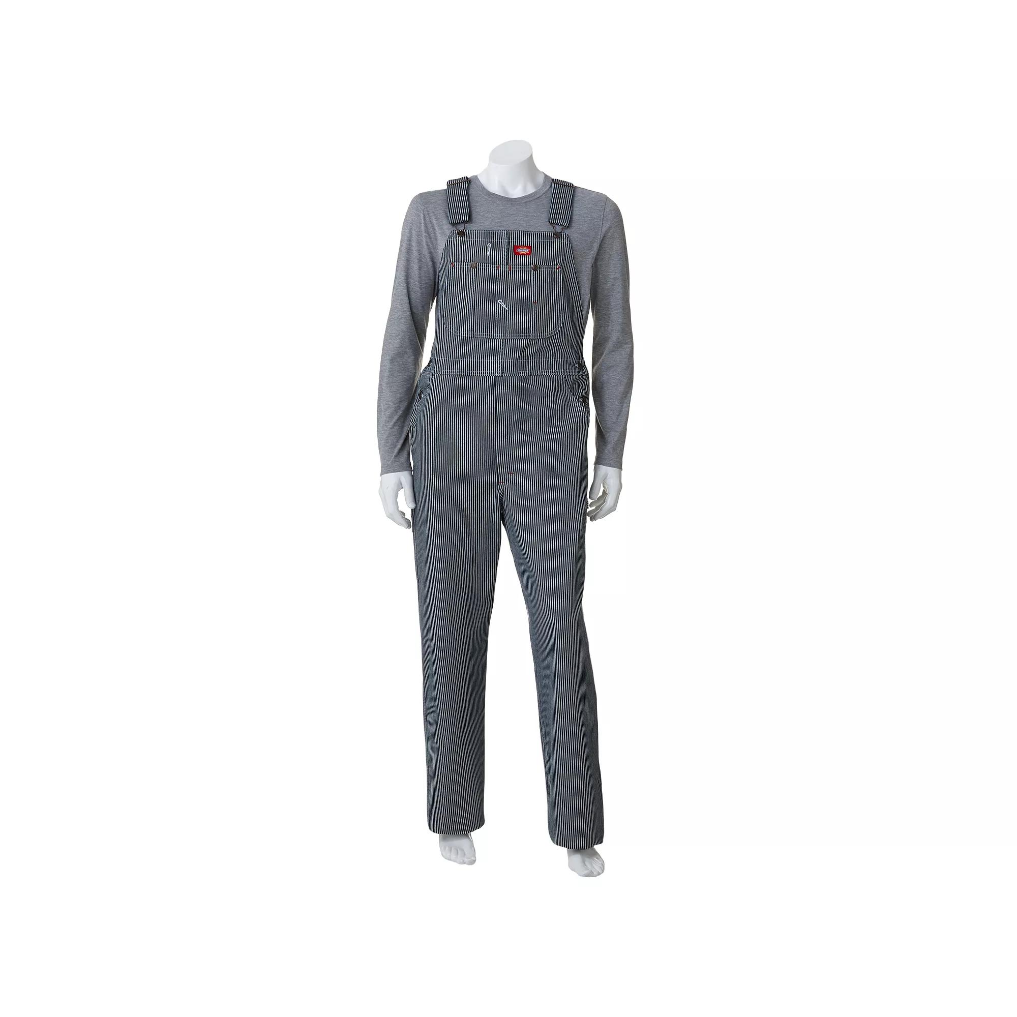 Men's Dickies Striped Bib Overalls,  Product Image