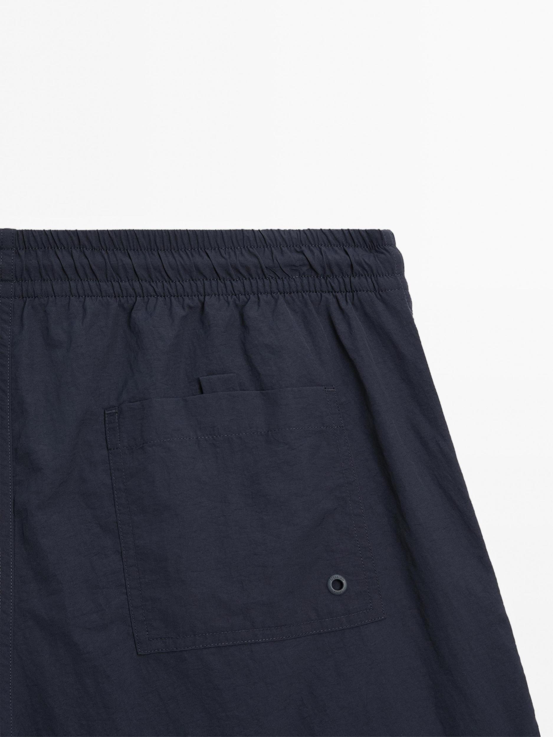 Plain short fit swimming trunks Product Image