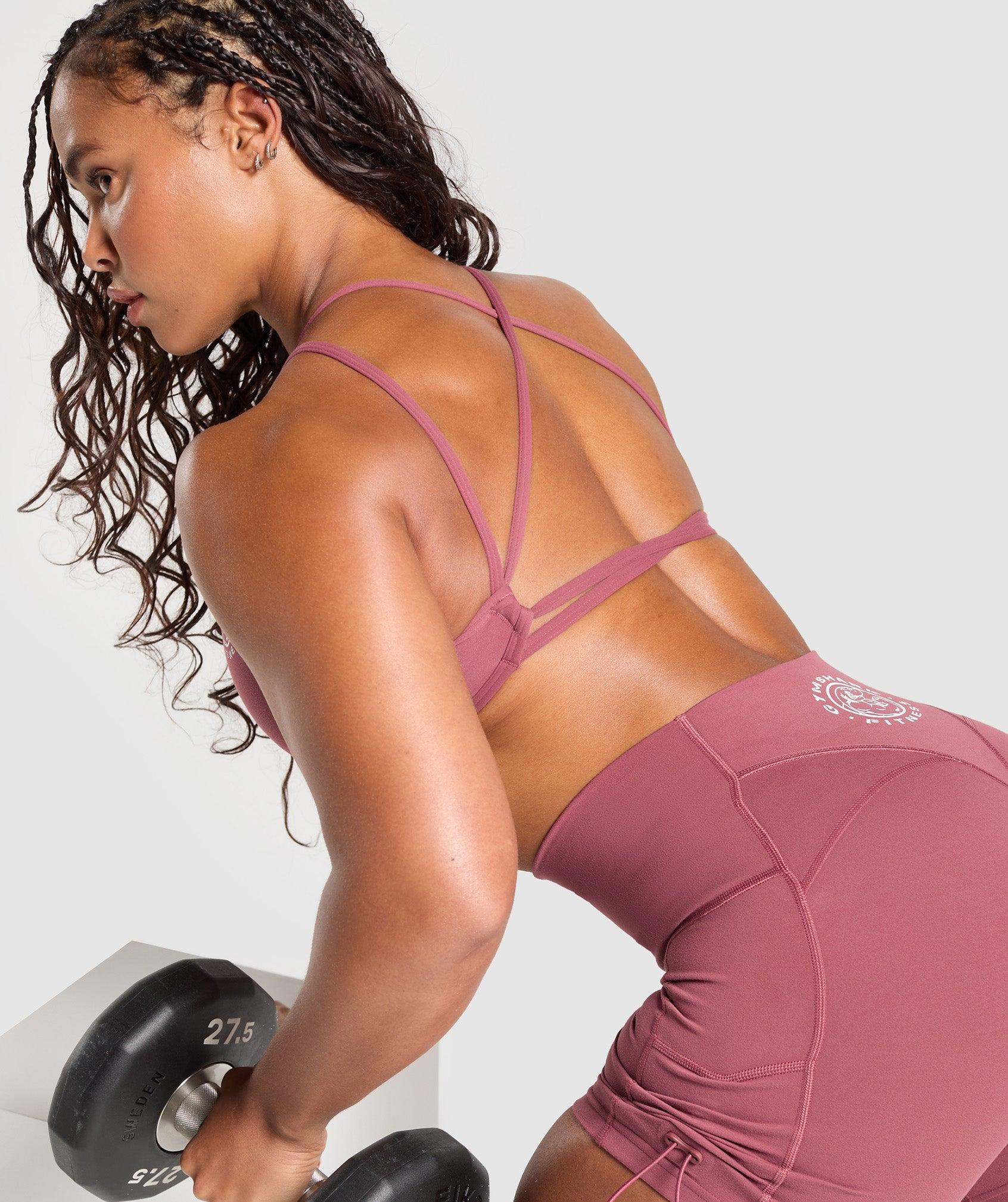 Gymshark Legacy Bra - Washed Berry Pink Female Product Image