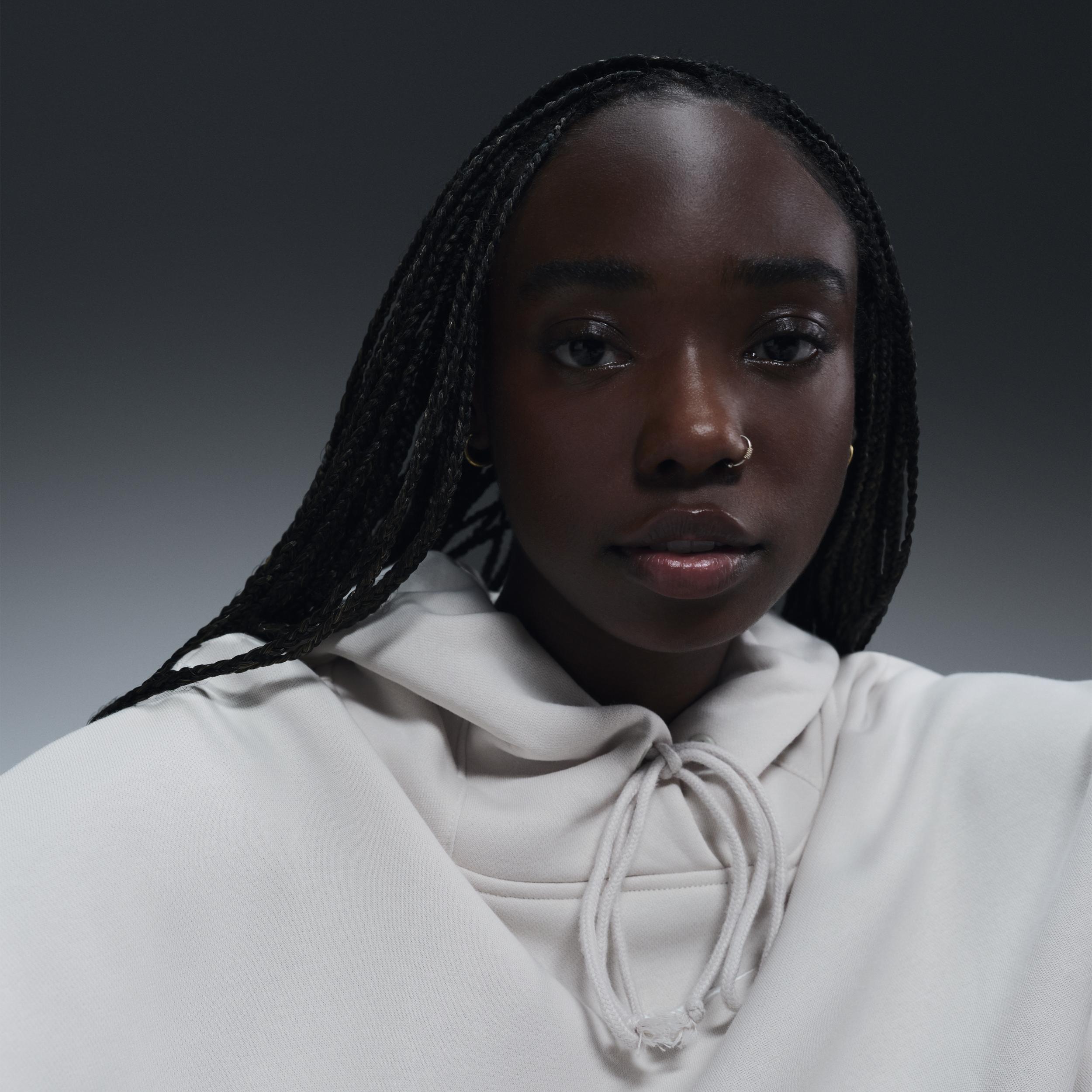 Womens Nike Sportswear Phoenix Fleece Over-Oversized Pullover Hoodie | DQ5858-104 Product Image