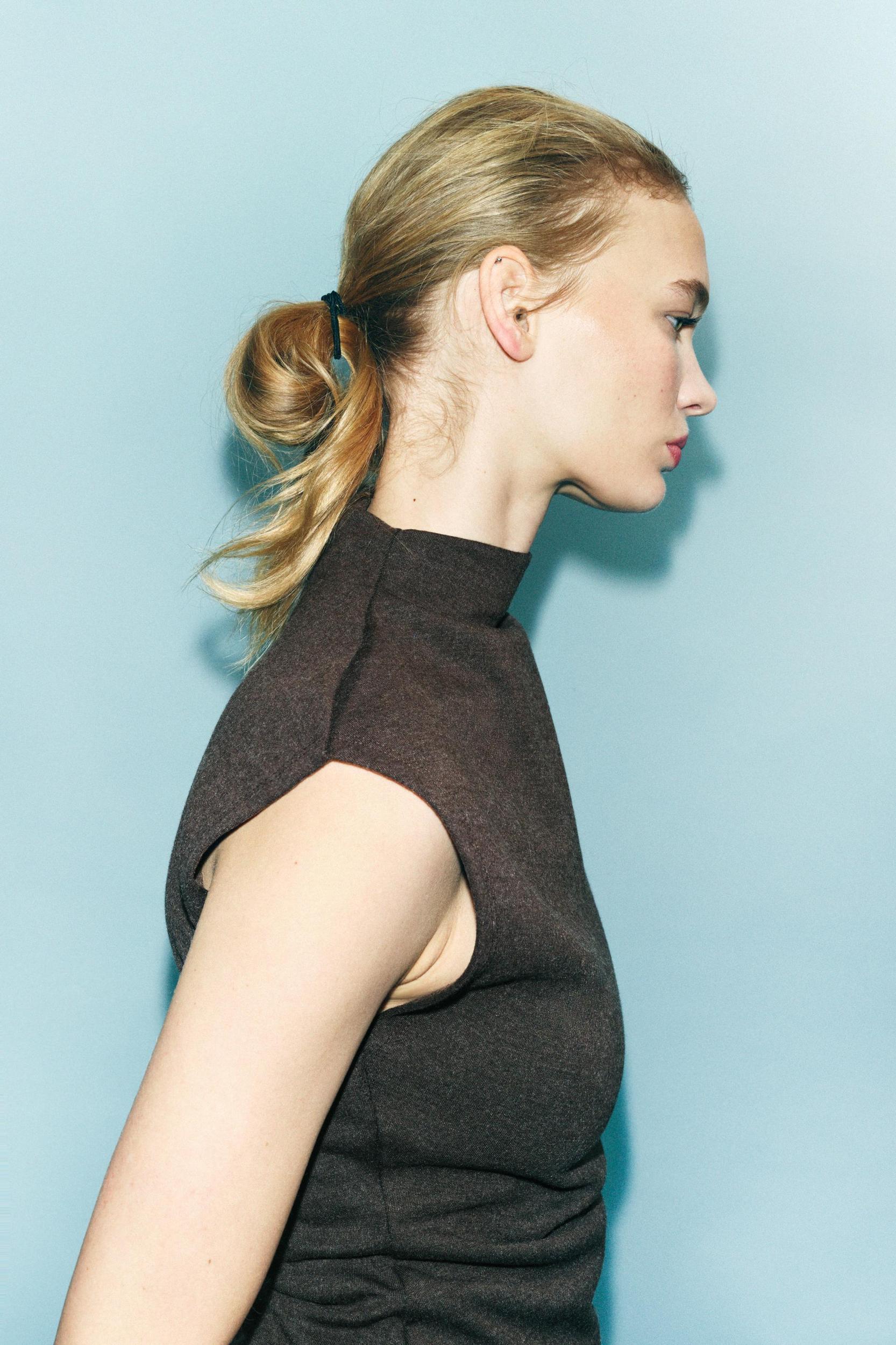 SIDE DRAPED SOFT INTERLOCK TOP Product Image