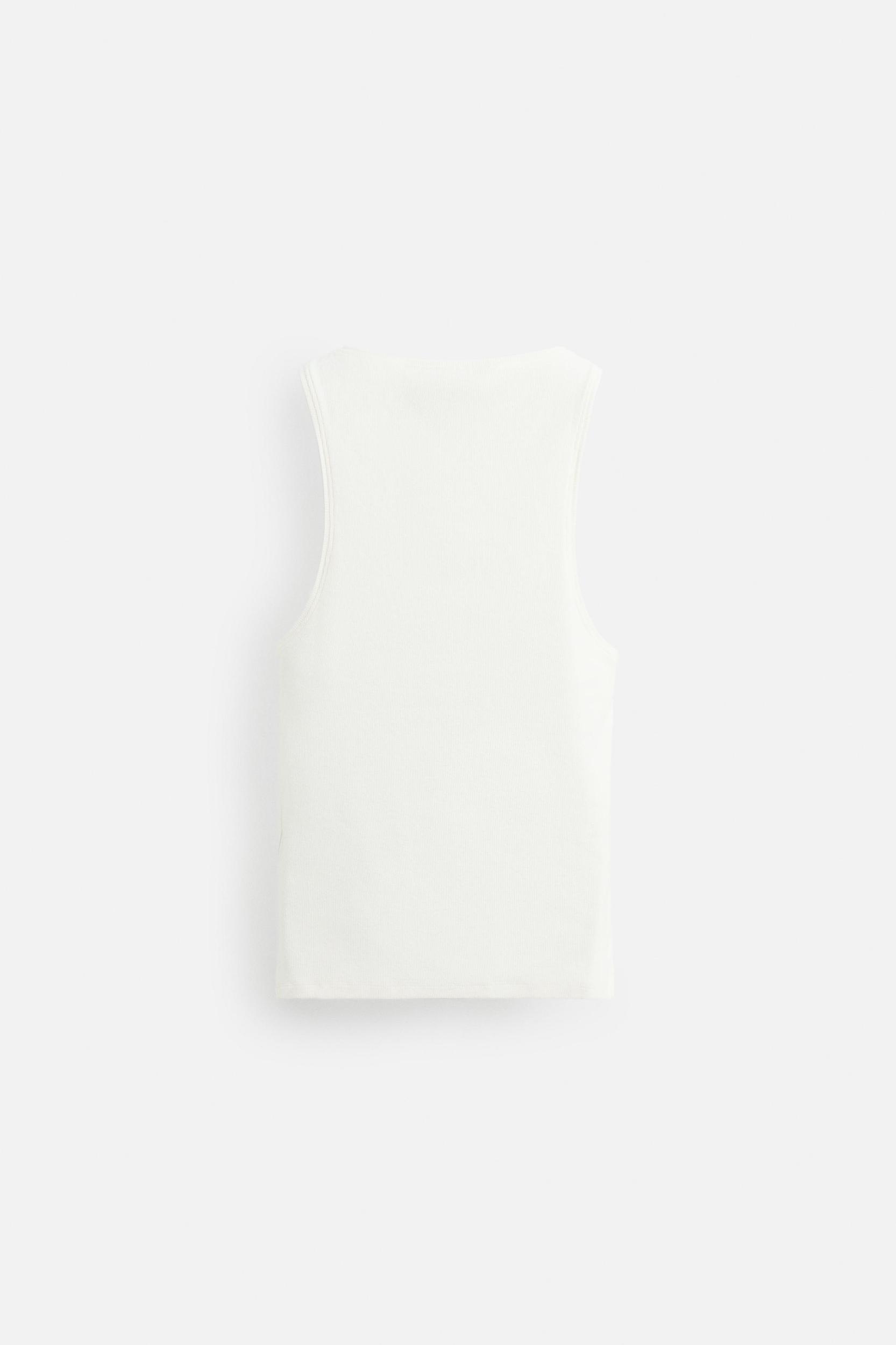 RIBBED COTTON-HEMP TANK TOP Product Image