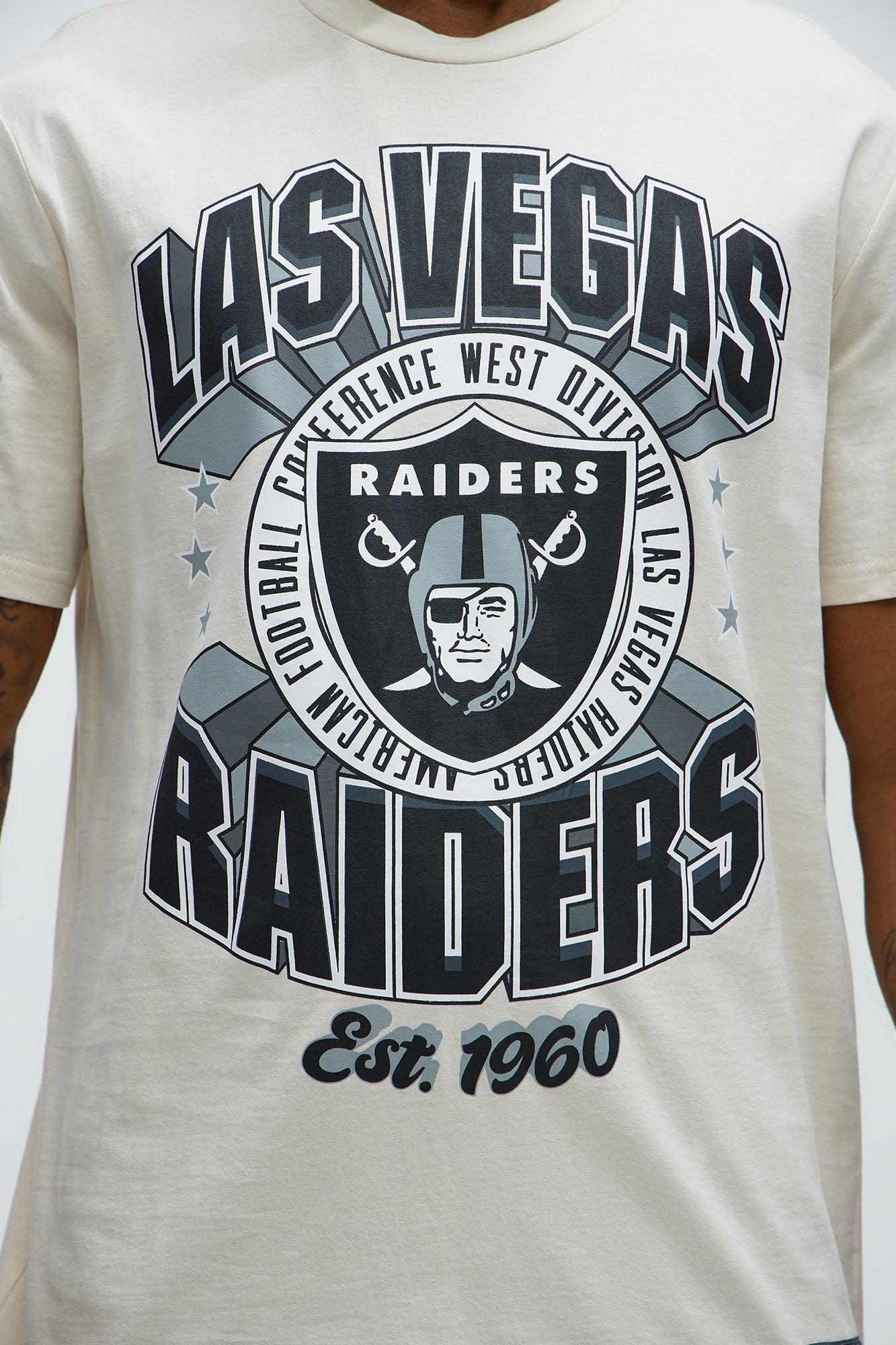Raiders Upfront Short Sleeve Tee - White Product Image
