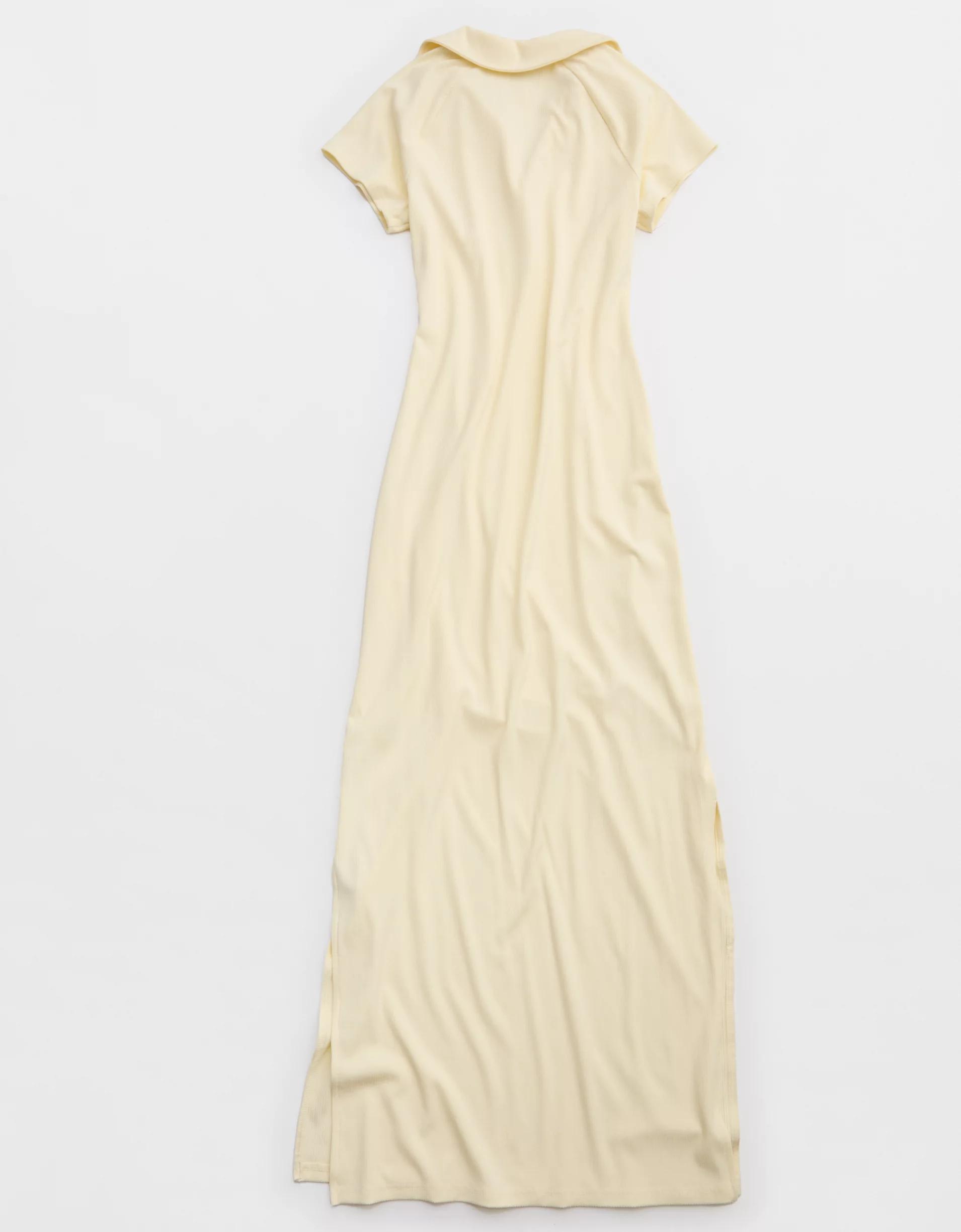 OFFLINE By Aerie Thumbs Up Heavyweight Polo Maxi Dress Product Image