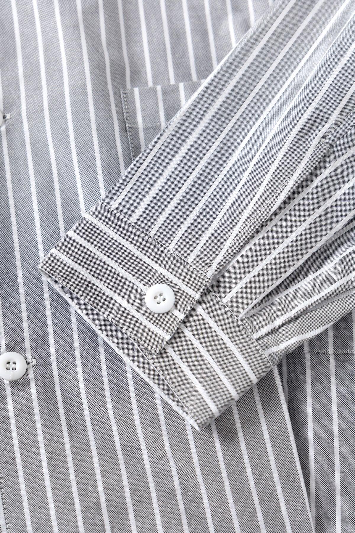 Blacksmith - Striped 50's Blouson - Grey Product Image