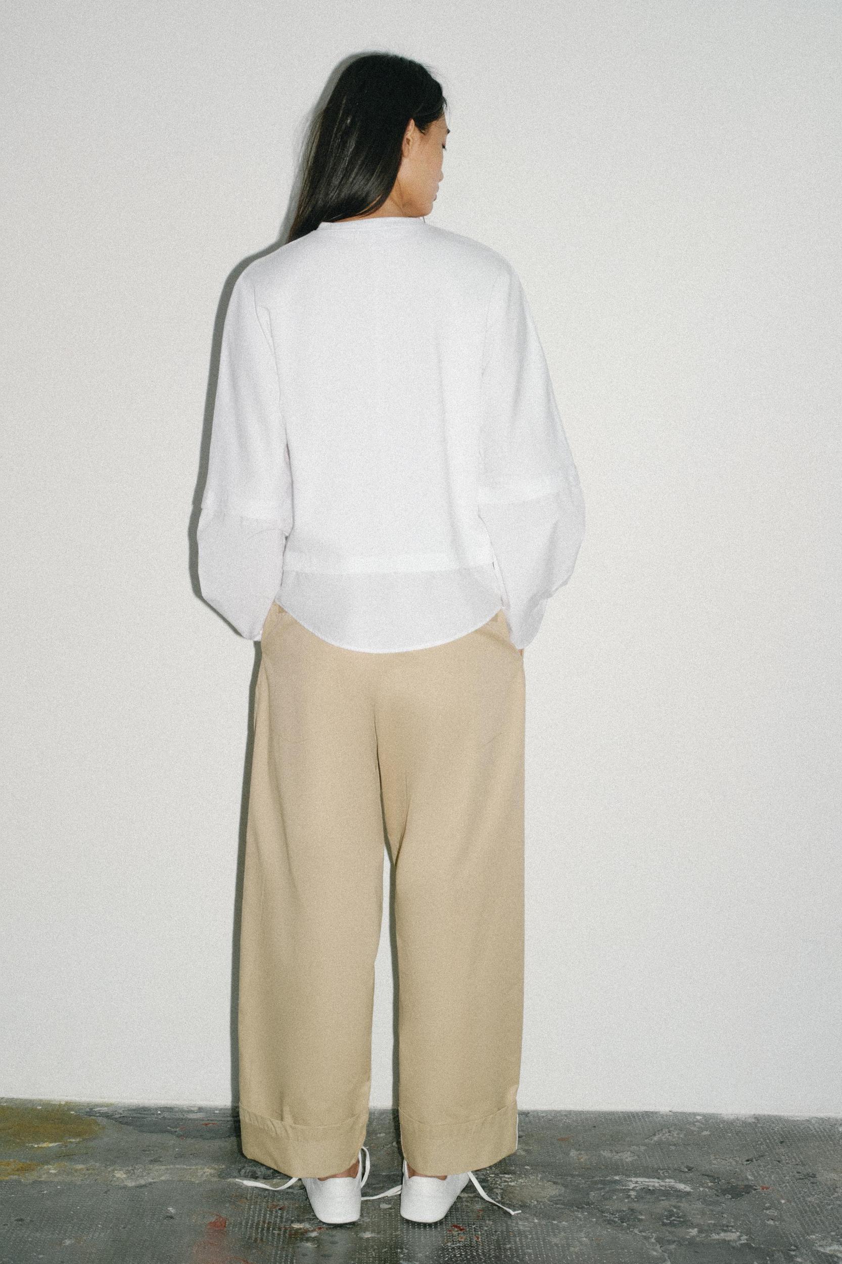 COMBINED POPLIN T-SHIRT Product Image