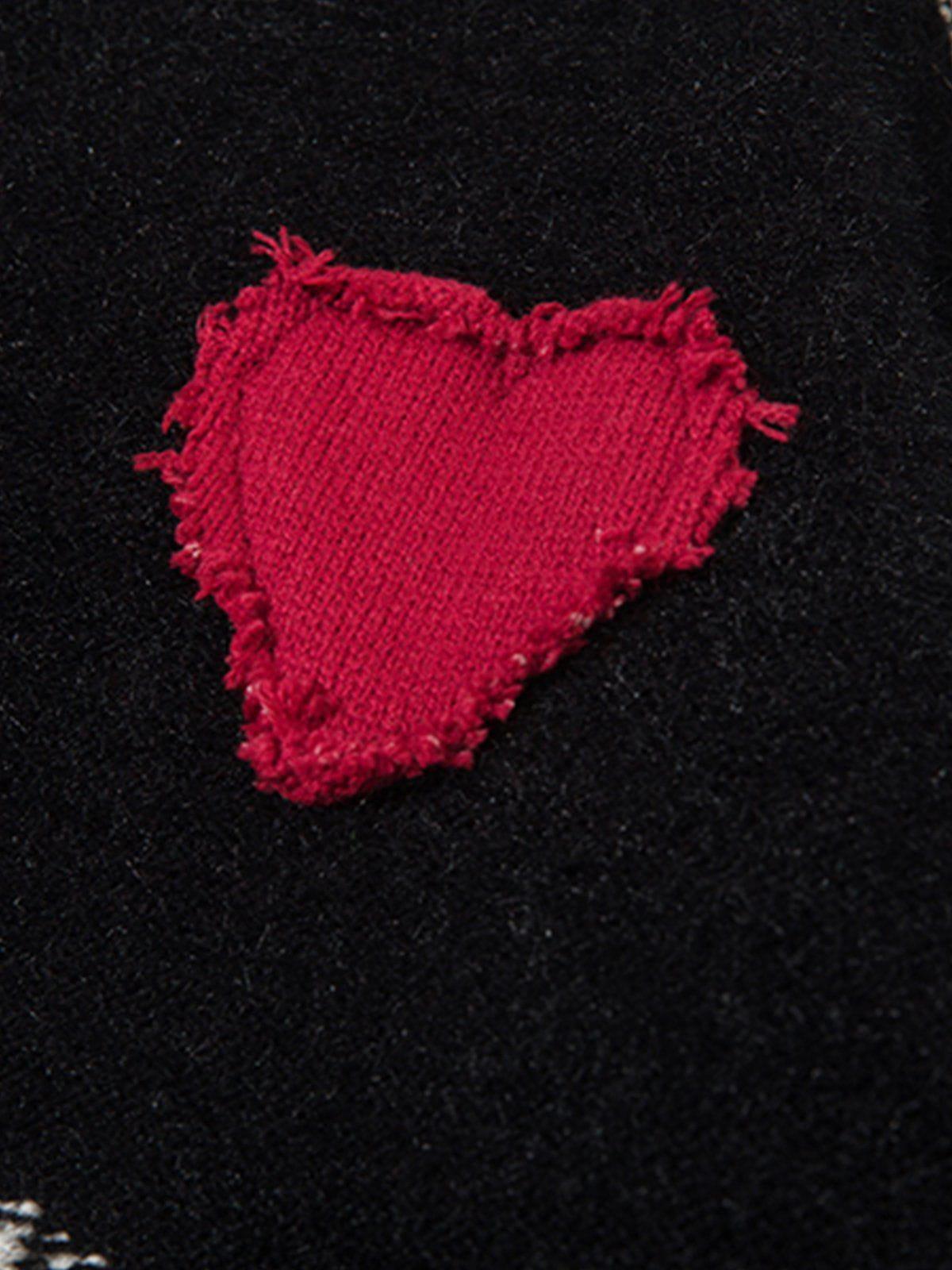 Aelfric Eden Color Blocking Distressed Sweater Product Image