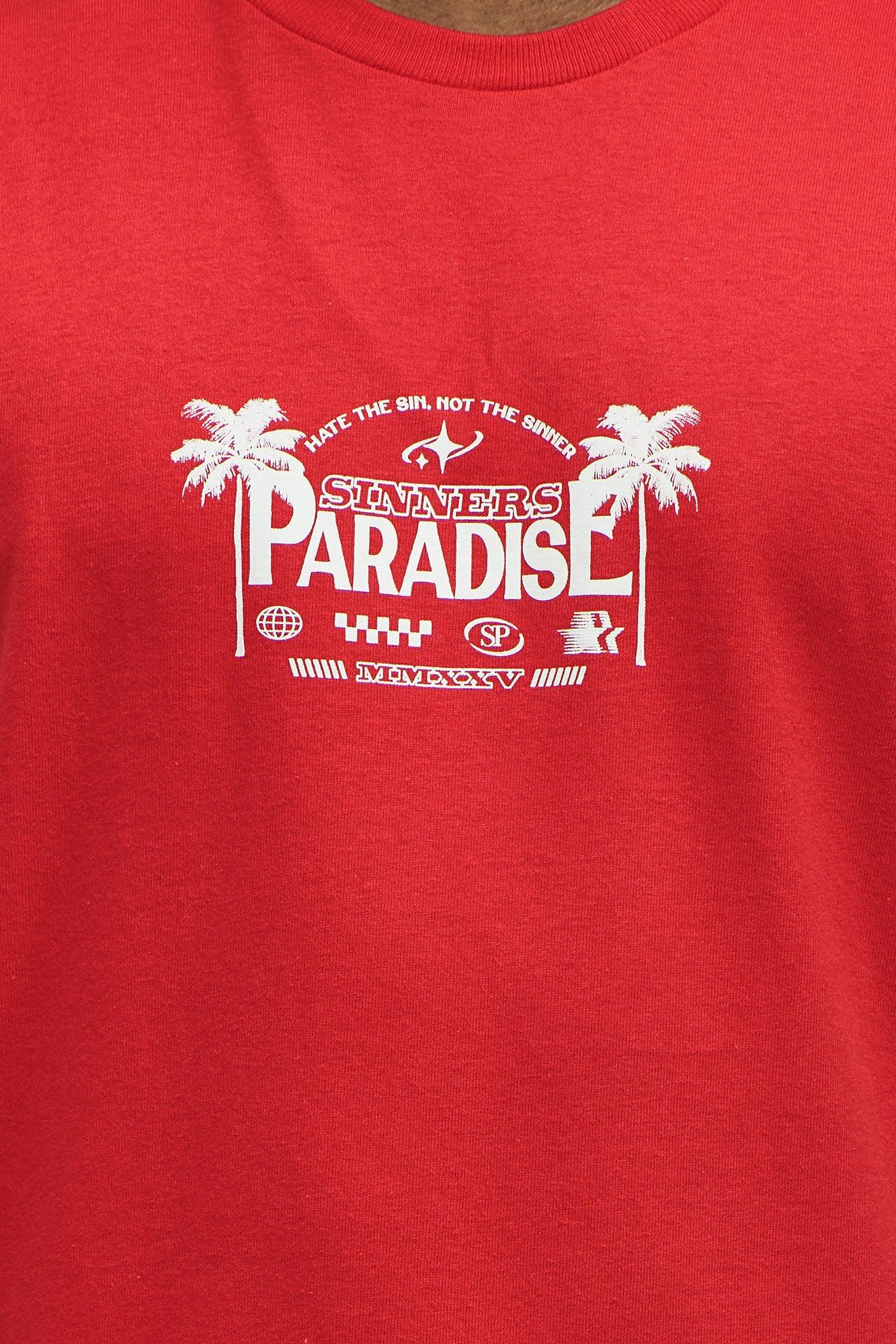 Sinner's Paradise Muscle Tank - Red Product Image