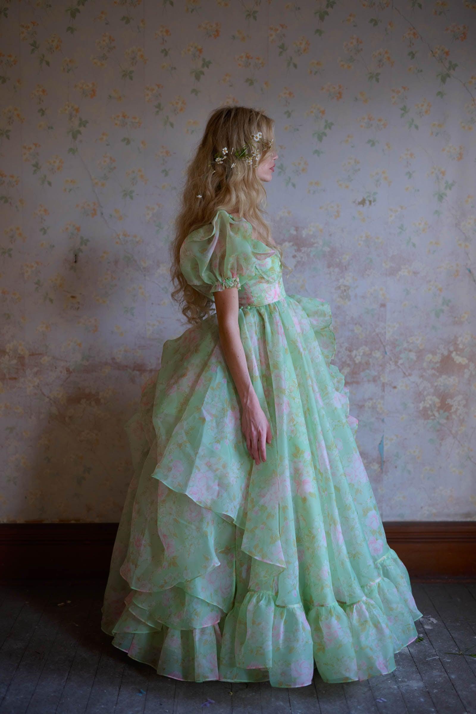 The Acid Trip In Bloom Bridal Gown Product Image