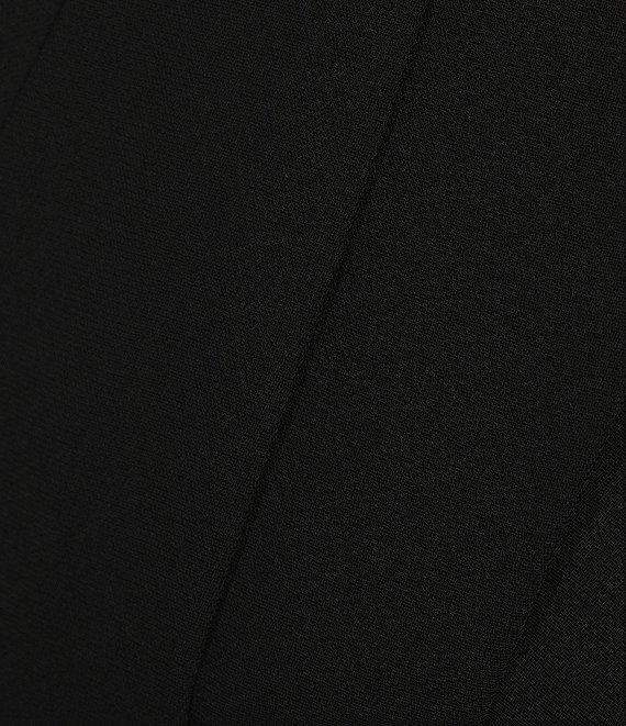 Antonio Melani Ira Crepe V-Neck Dropped Long Sleeve Ruched Wrap Blouse Product Image