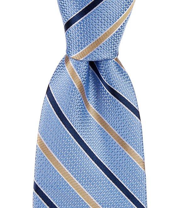 Hickey Freeman Stripe 3 1/4#double; Silk Tie Product Image