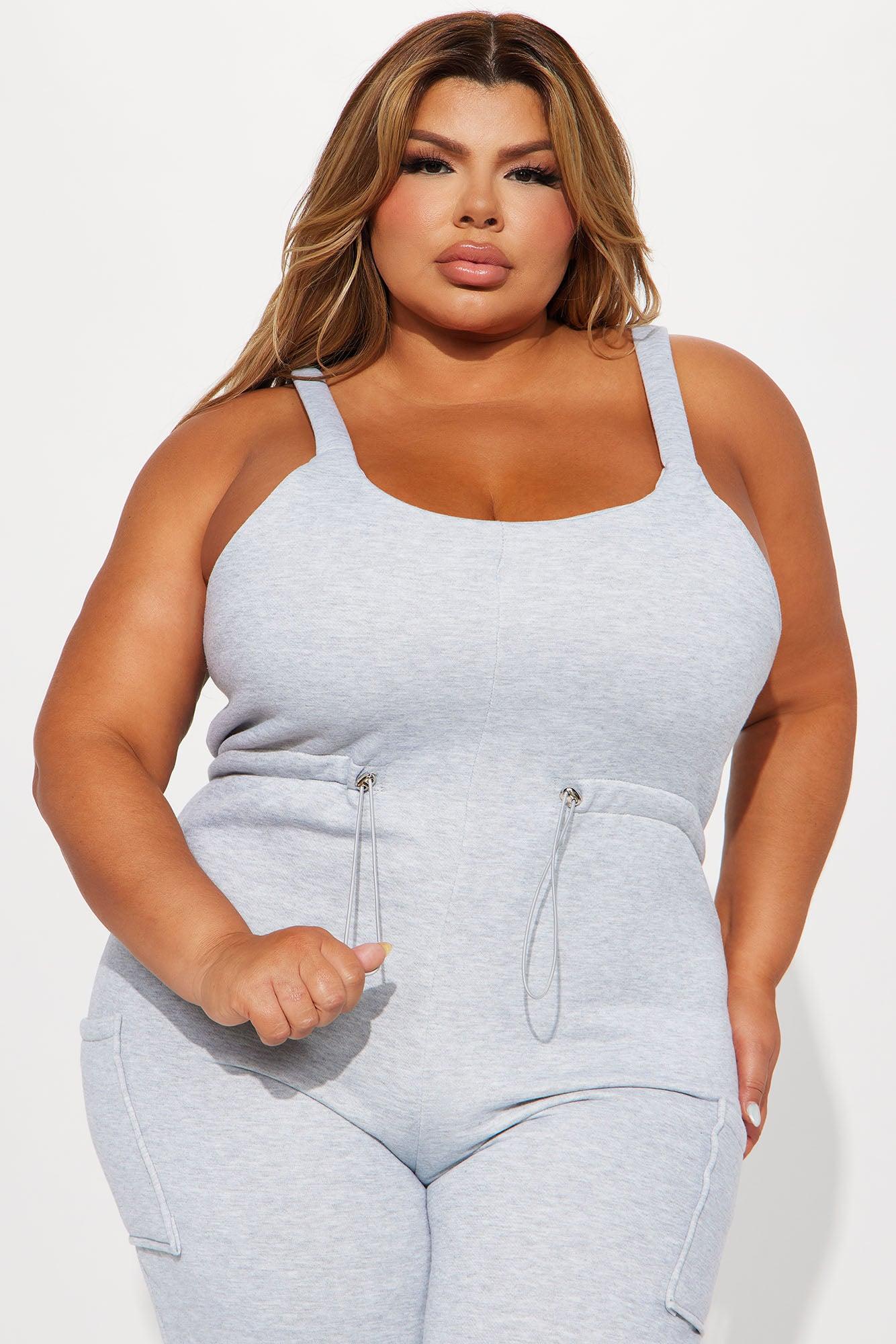 Felicia Cozy Jumpsuit - Heather Grey Product Image