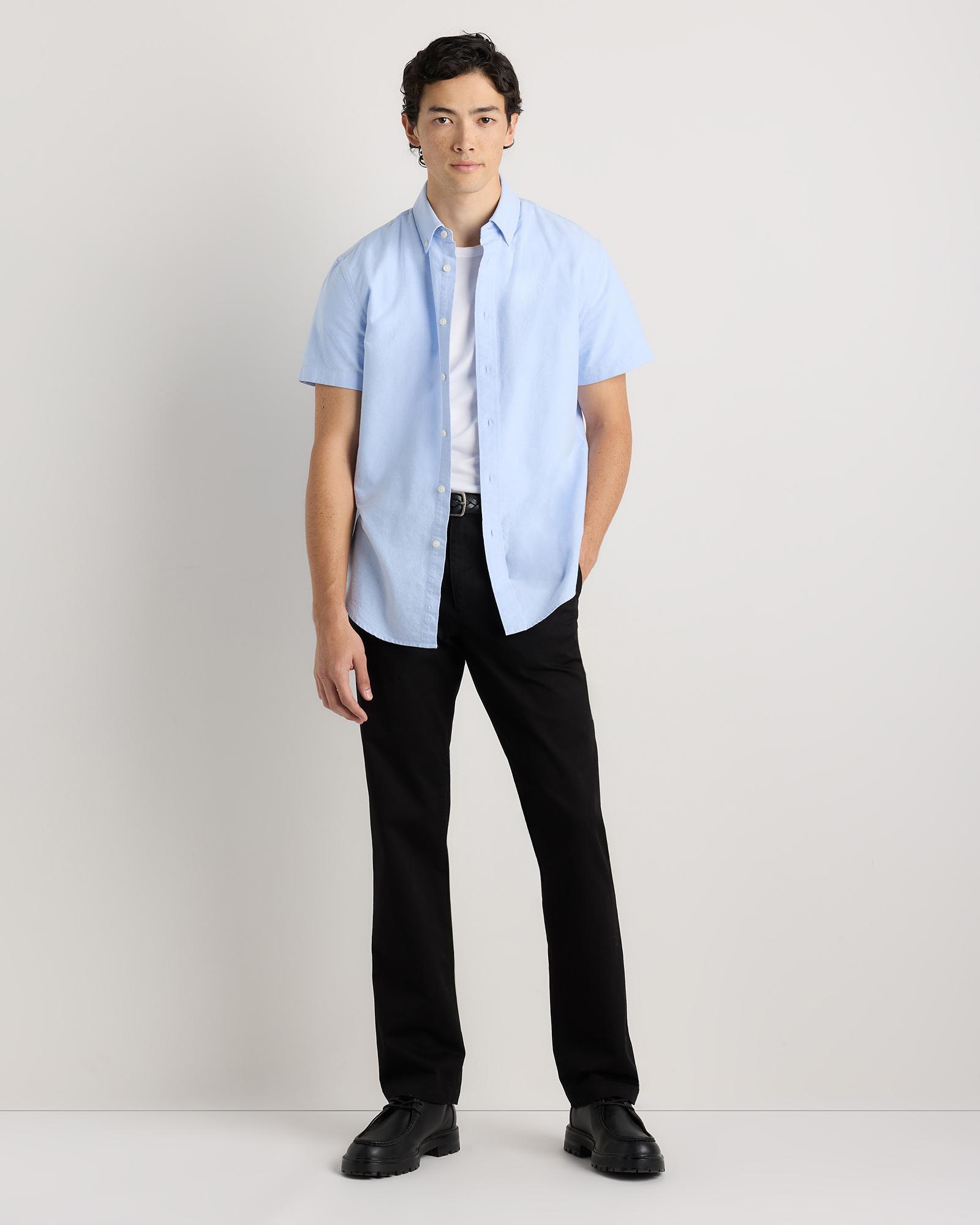 Quince | Men's Short Sleeve Oxford Shirt Organic Cotton Product Image