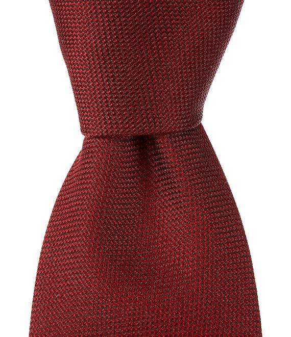 Hugo Boss Solid Textured 2.95#double; Silk Tie Product Image