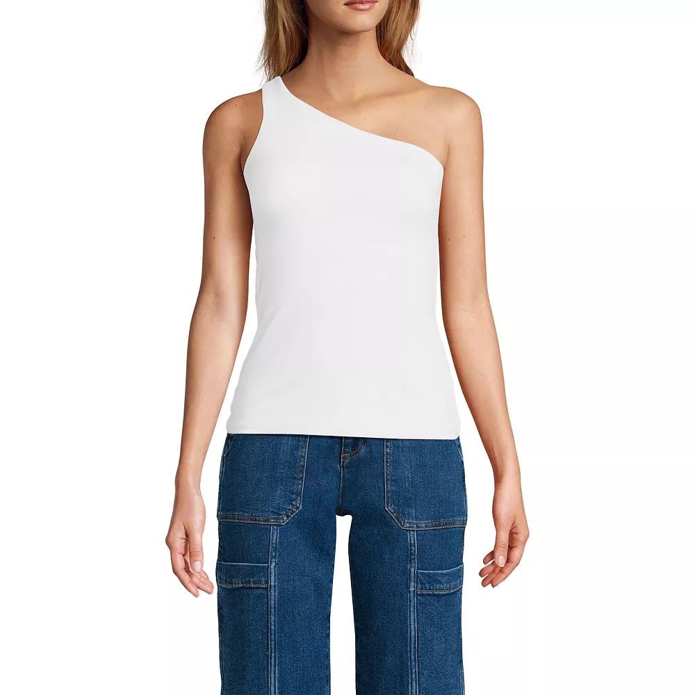 Women's Lands' End Slender One-Shoulder Top,  Product Image
