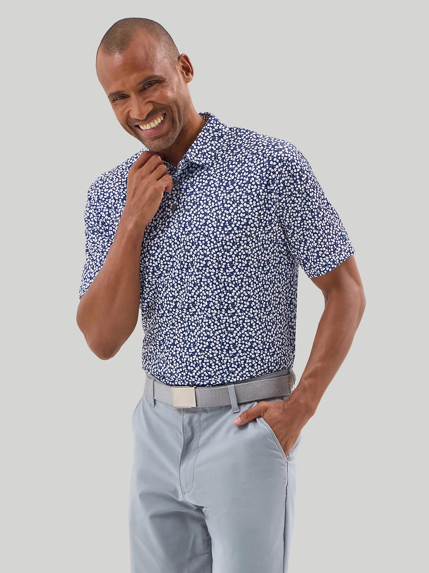 Men's Golf Series Floral Print Polo Shirt | Men's Tops & Tees | Lee® Product Image