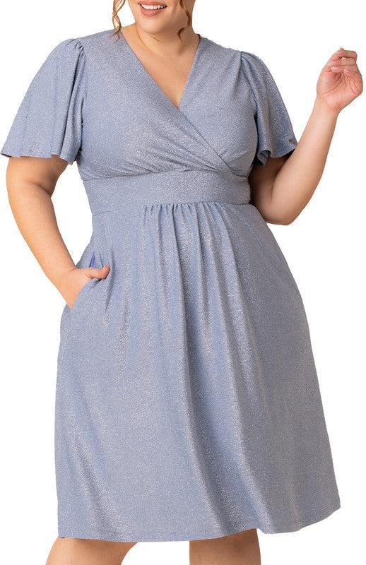Crystal Cove Midi Cocktail Dress - Plus Product Image