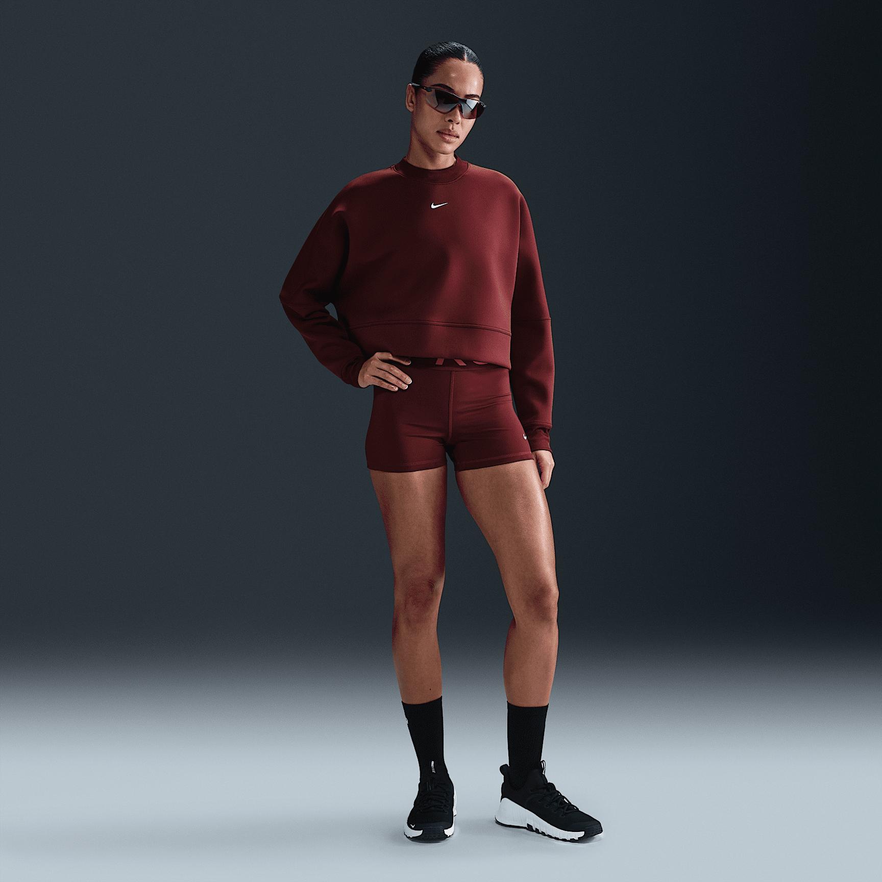 Nike Women's Prima Dri-FIT Oversized Crew-Neck Cropped Top Product Image