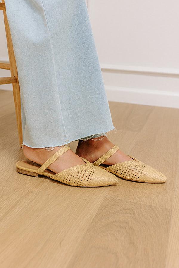The Alina Raffia Woven Flats Product Image