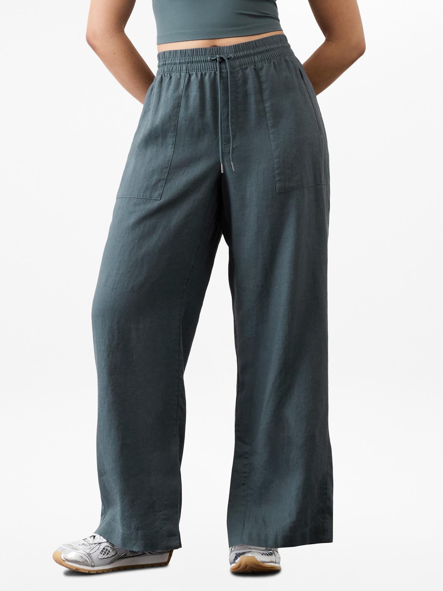 Retreat Linen High Rise Wide Leg Pant Product Image