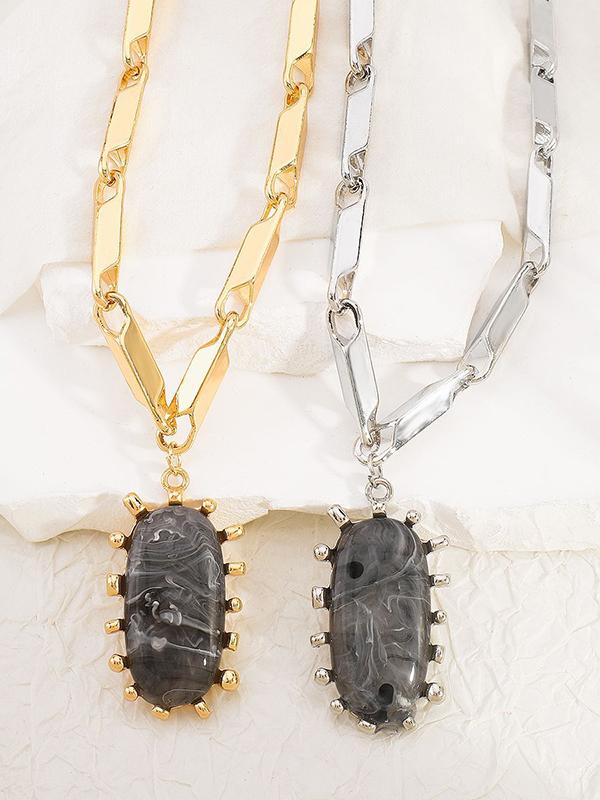 Normcore Chains Geometric Necklaces Accessories Product Image