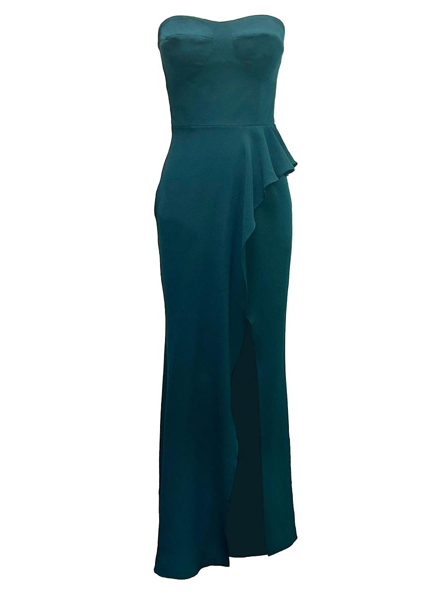 Womens Kai Stretch Crepe Strapless Gown Product Image