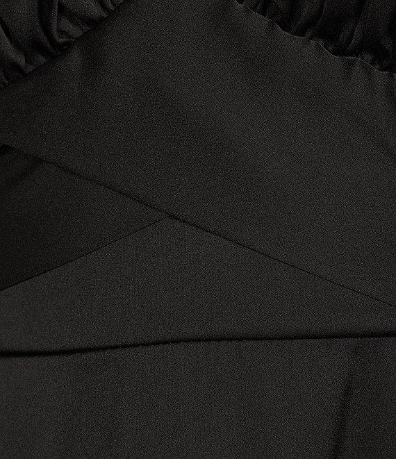 B. Darlin Satin Long Sleeve Tie Waist Mini Dress Product Image