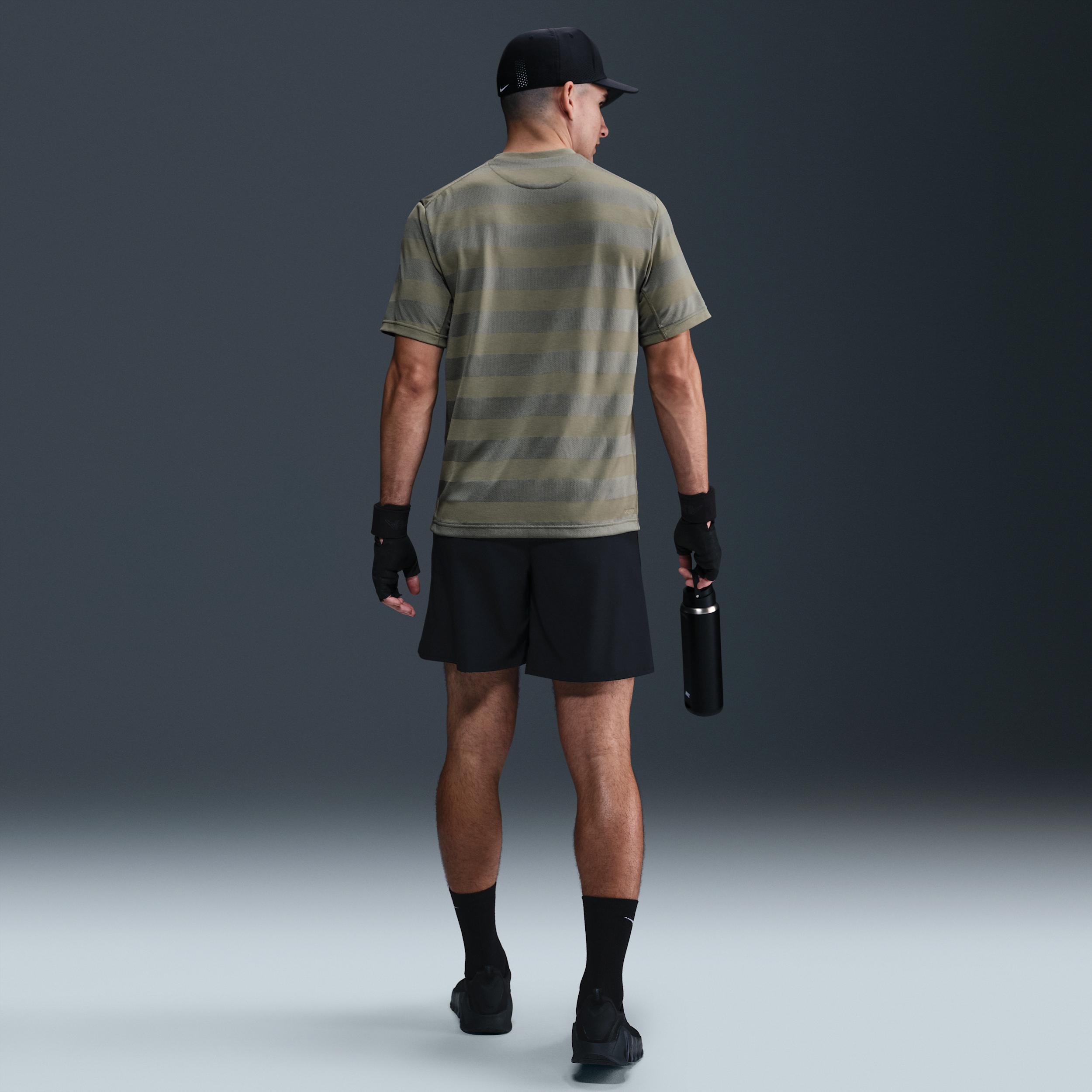 Mens Nike Primary Dri-FIT Striped Fitness Top Product Image