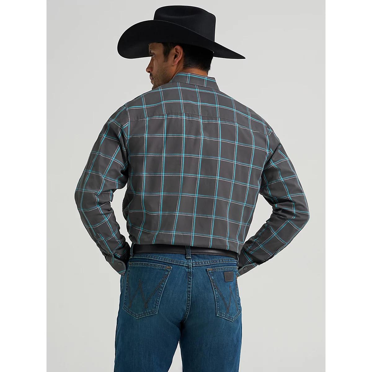 Men's Cody Johnson One Pocket Button Down Shirt in Shadow Product Image