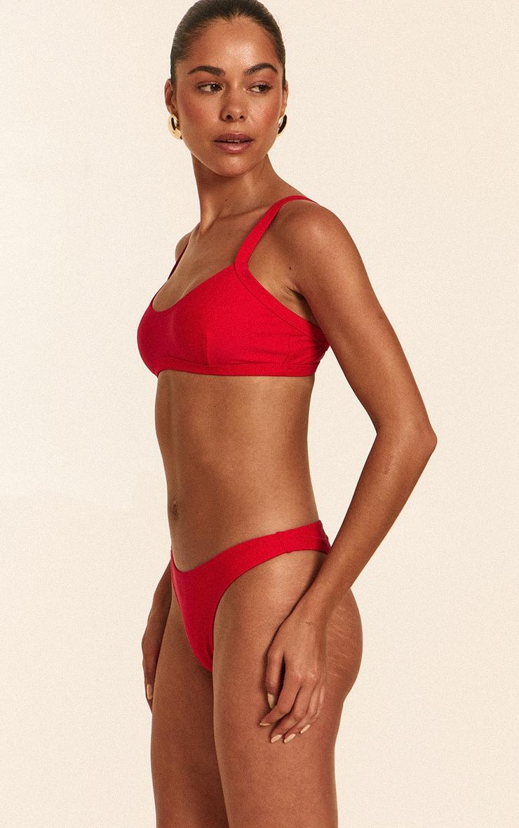  Red Boomerang Tanga Bikini Bottoms Product Image