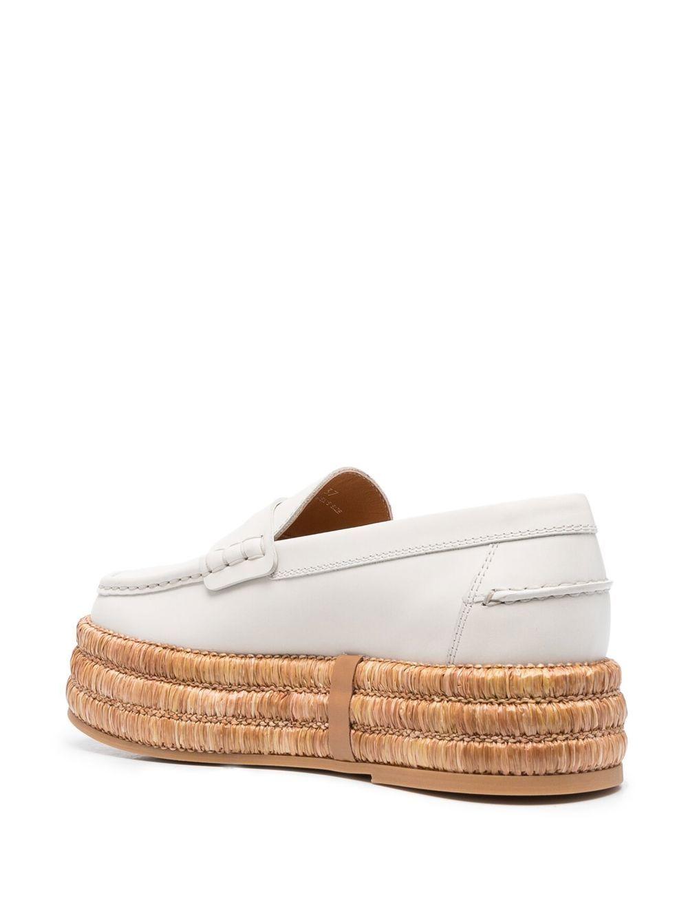 platform leather loafers  Product Image