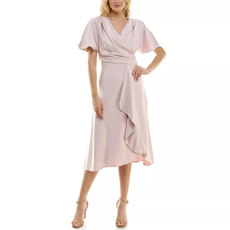 Women's Taylor Dolman Sleeve Bias Cut Midi Dress,  Product Image