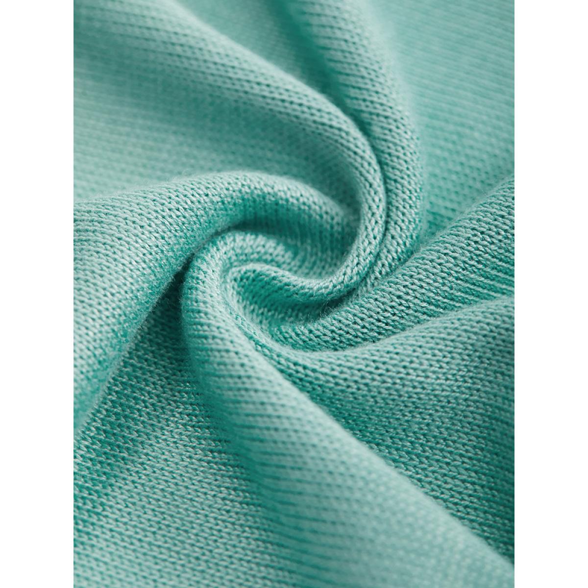 Plus Size Supersoft Essentials Solid Button Up Pocket Drop Shoulder Cardigan Mint Women Casual Loose Long Sleeve Everyday Cardigans BloomChic 10/M Product Image