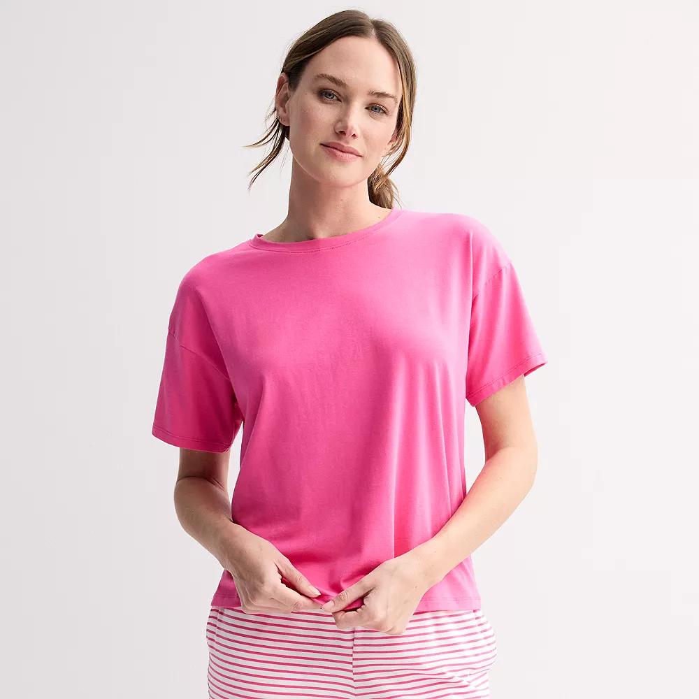 Women's Sonoma Goods For Life® Sleep Tee, Size: Medium, Pink Theme Product Image