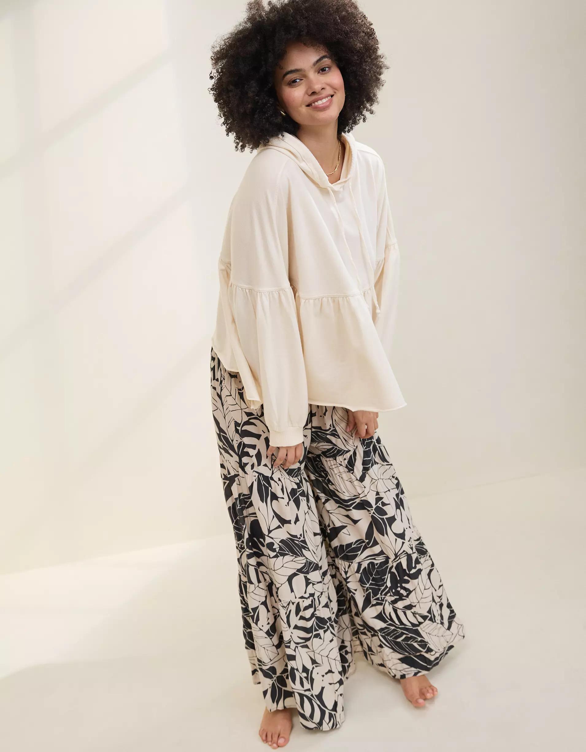 Aerie Peplum Hoodie Product Image