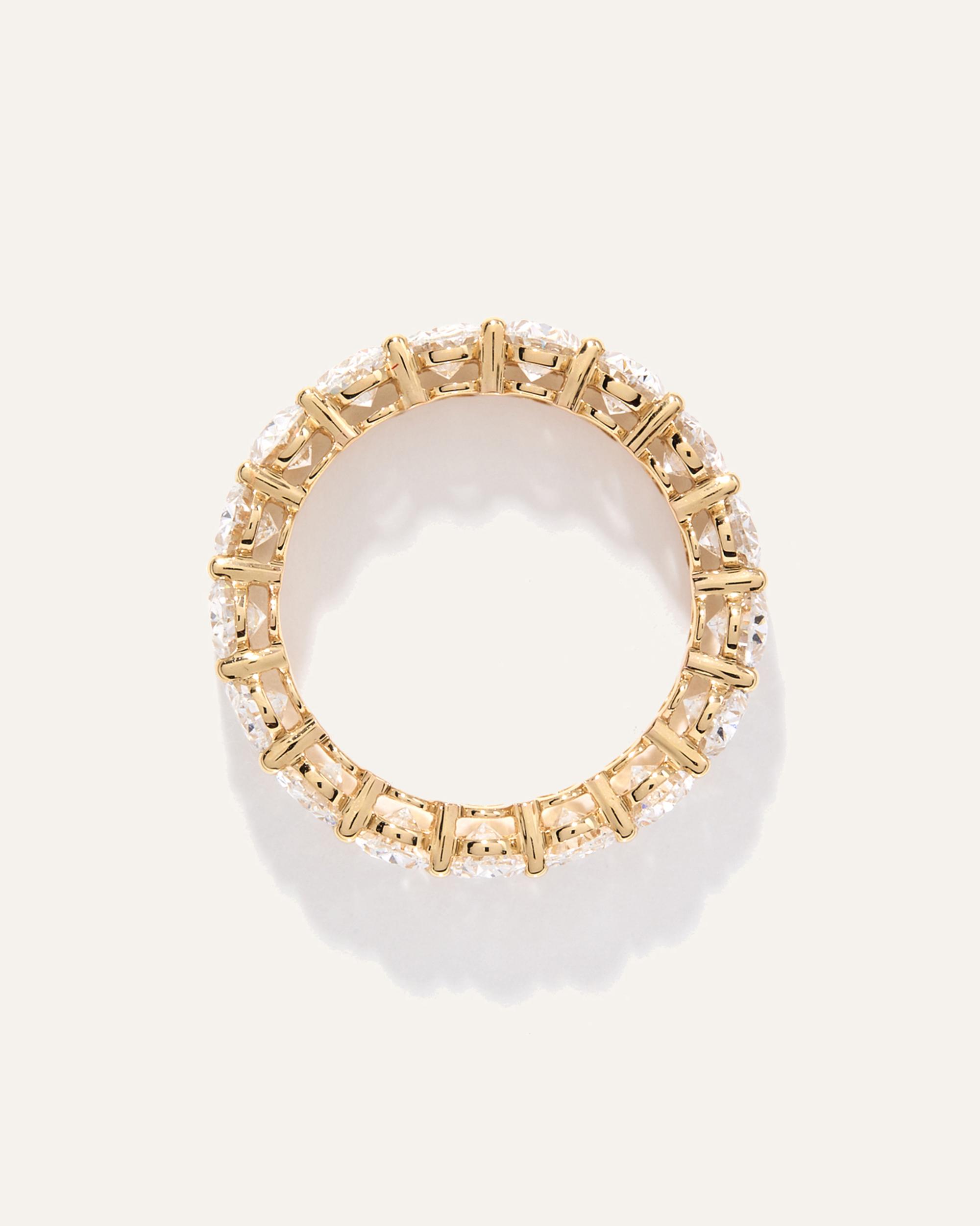 Quince | Women's Lab Grown Diamond Oval Eternity Band Rings Product Image