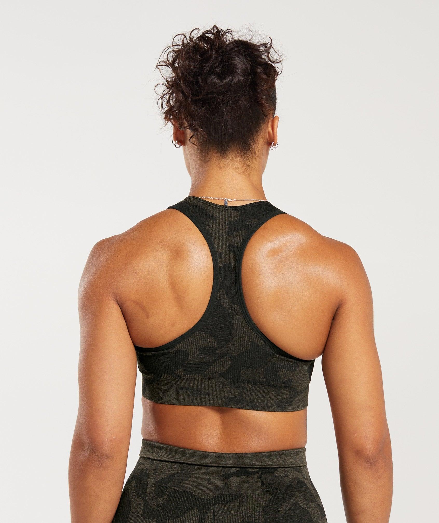 Adapt Camo Seamless Ribbed Sports Bra Product Image