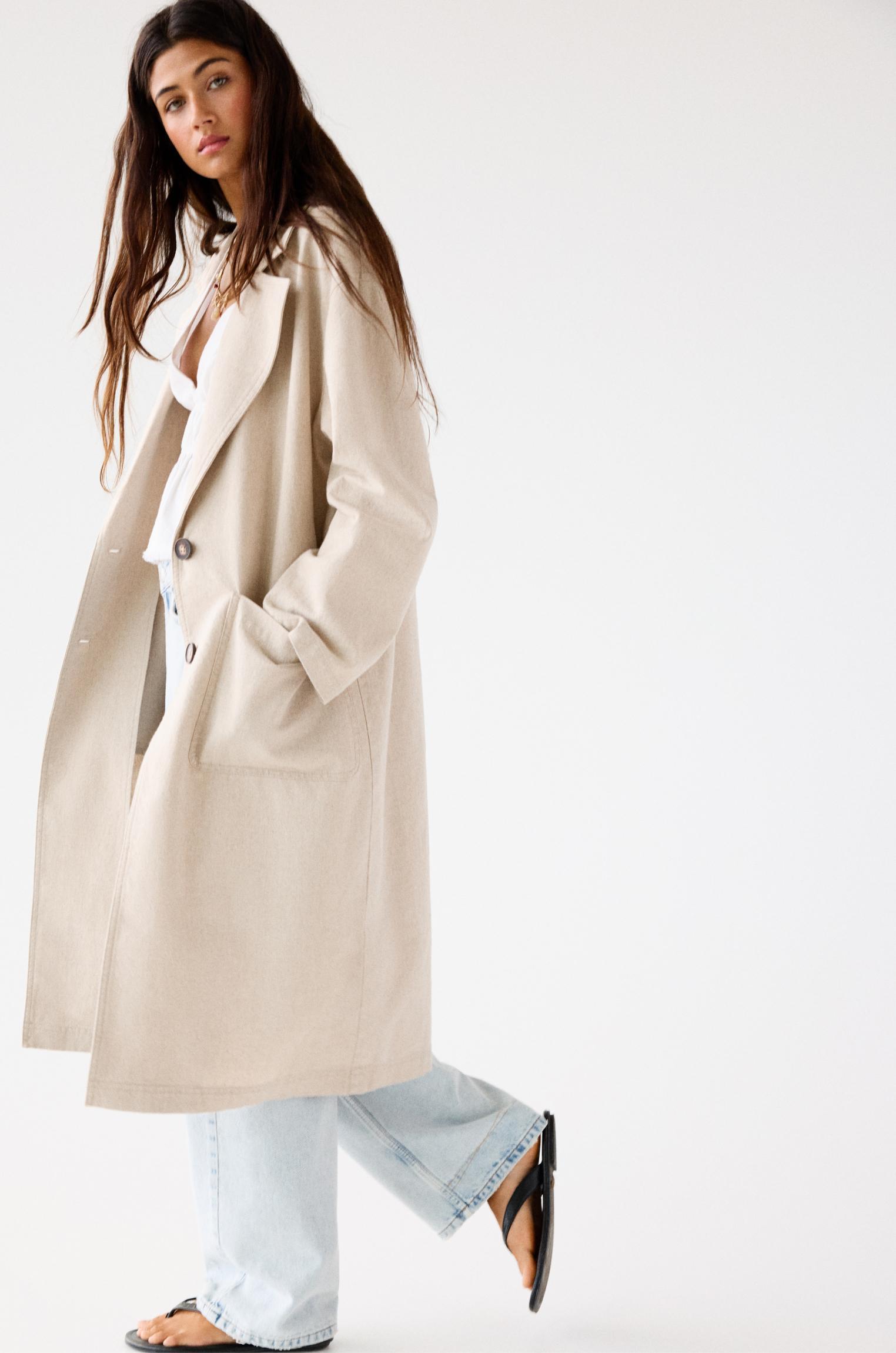 Long rustic coat Product Image