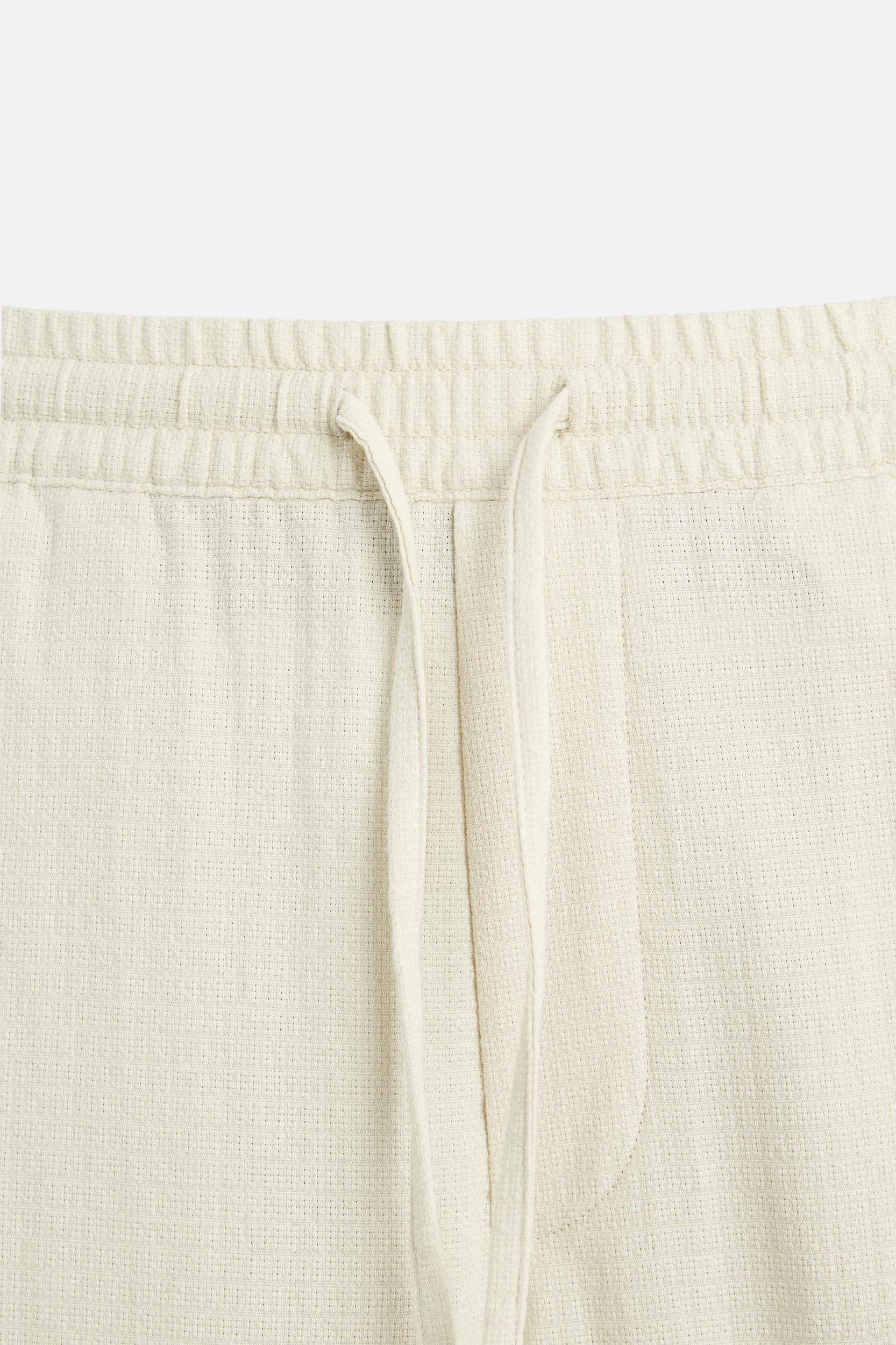 TEXTURED JACQUARD PANTS Product Image