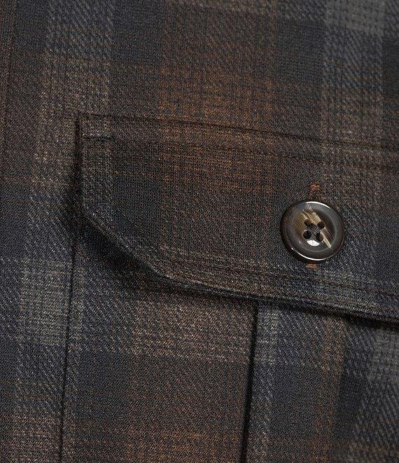 Hart Schaffner Marx The Reserve Collection Plaid Long Sleeve Shirt Jacket Product Image