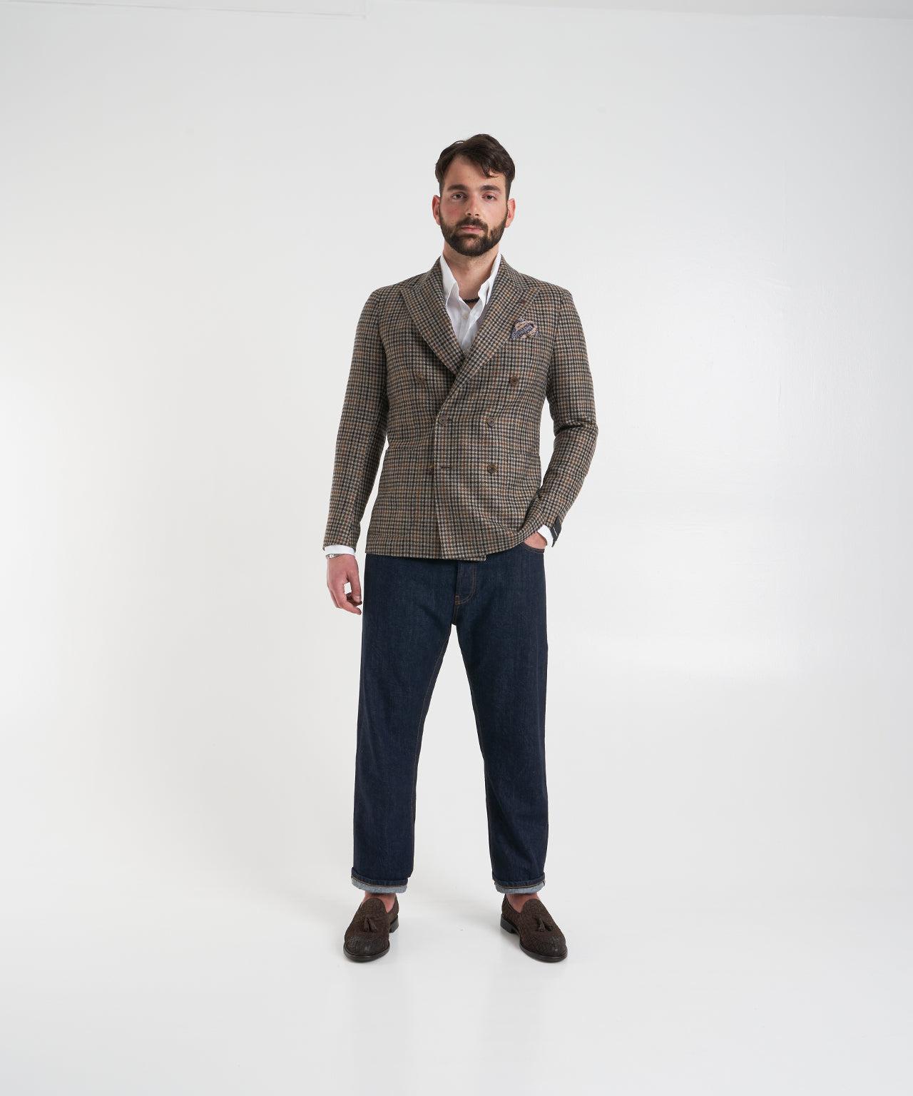 Virgin wool double-breasted blazer Product Image