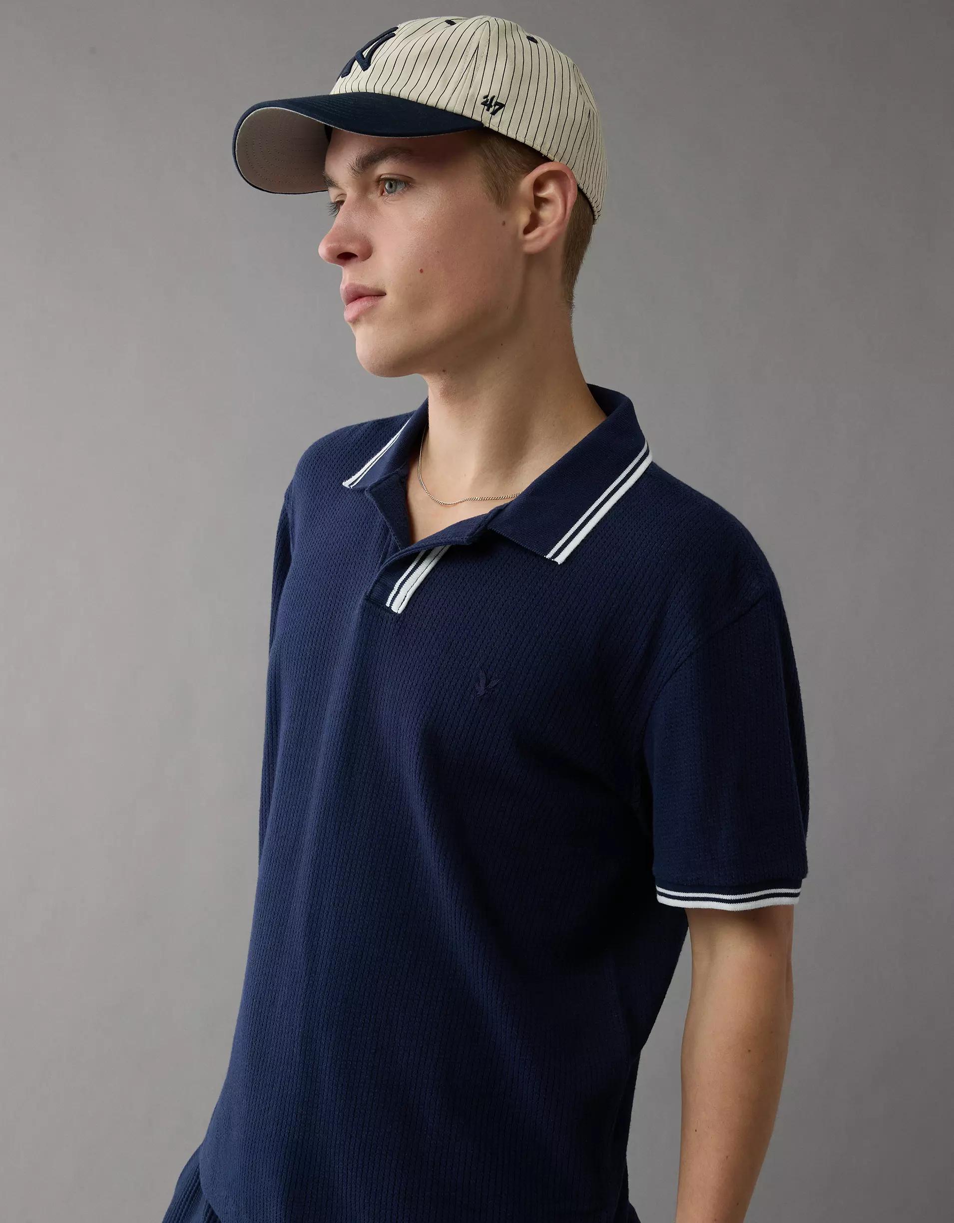 AE 24/7 Mesh Polo Shirt Product Image