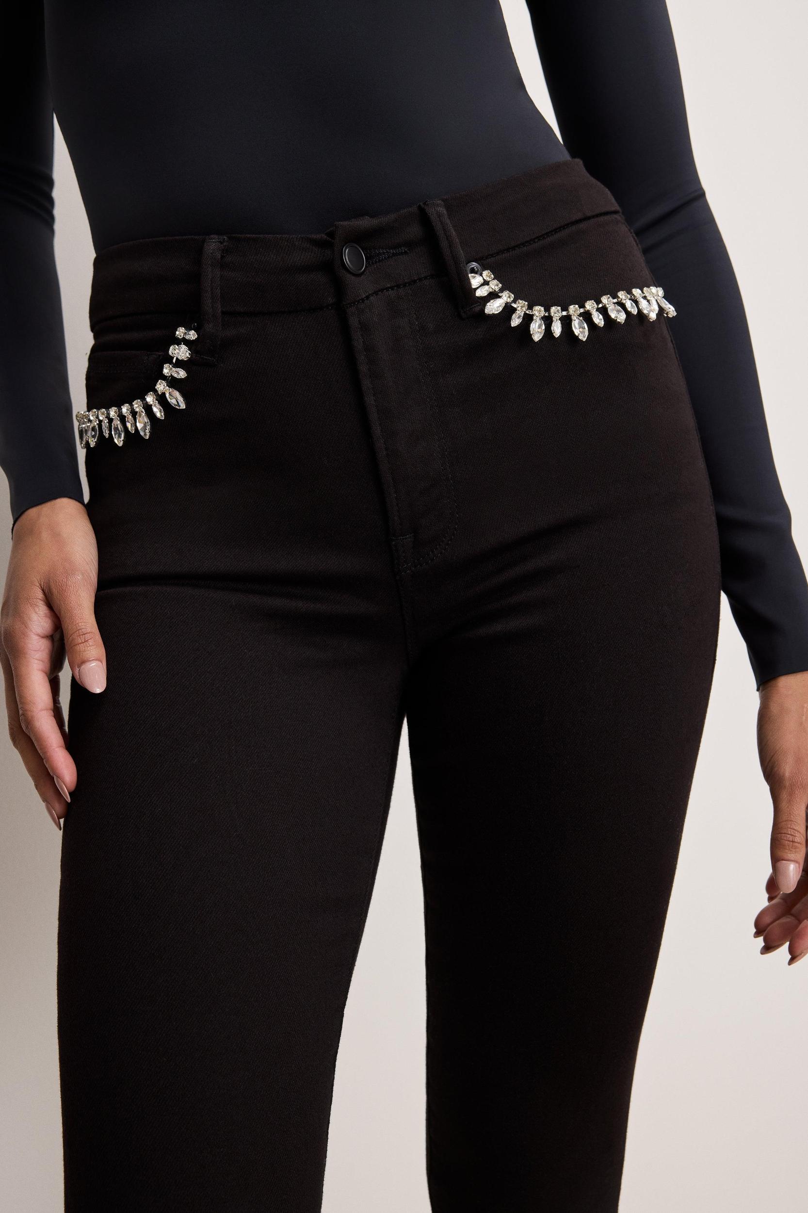 GOOD LEGS SKINNY DIAMOND JEANS | BLACK001 Product Image
